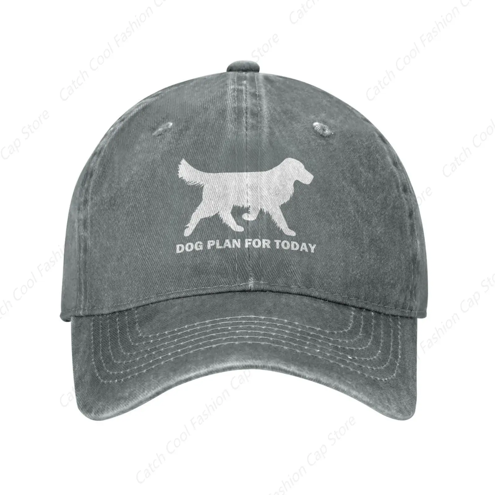 Dog Print Plan for Today Denim Baseball Caps Snapback Sun Hat Women Men Cap Hats Summer Hip Hop Casquette Sports Travel