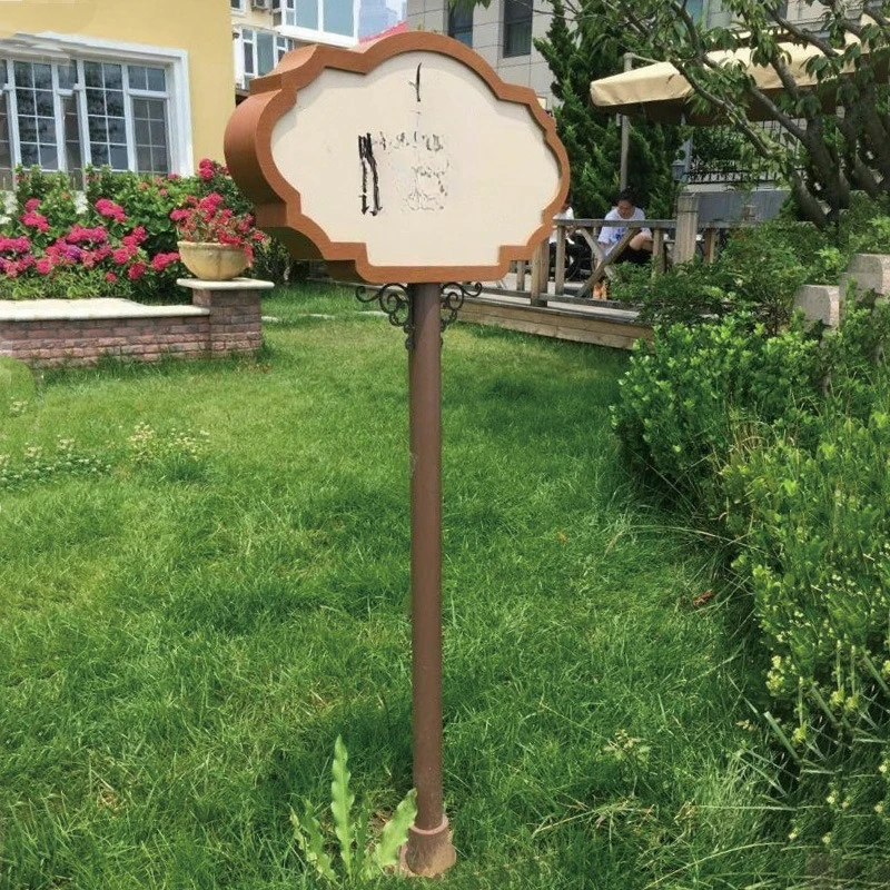 Parking lot signs, road guide signs in residential parks and scenic spots