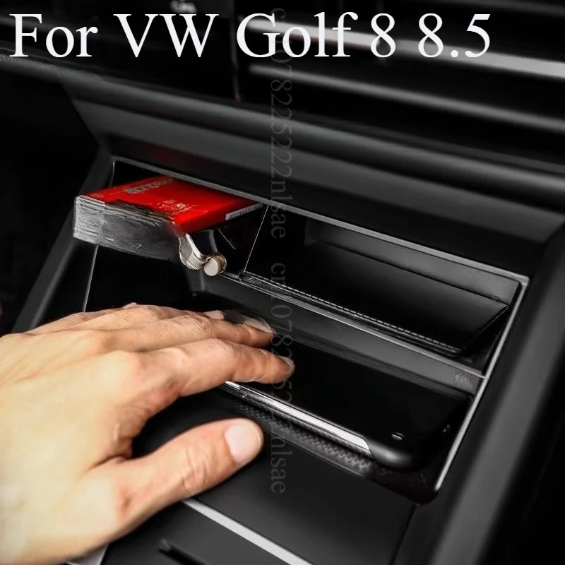 ل VW Golf 8 8.5 صندوق تخزين التحكم المركزي صينية تنظيم السيارة صندوق القفازات غير القابل للانزلاق إدراج لملحقات Volkswagen الداخلية