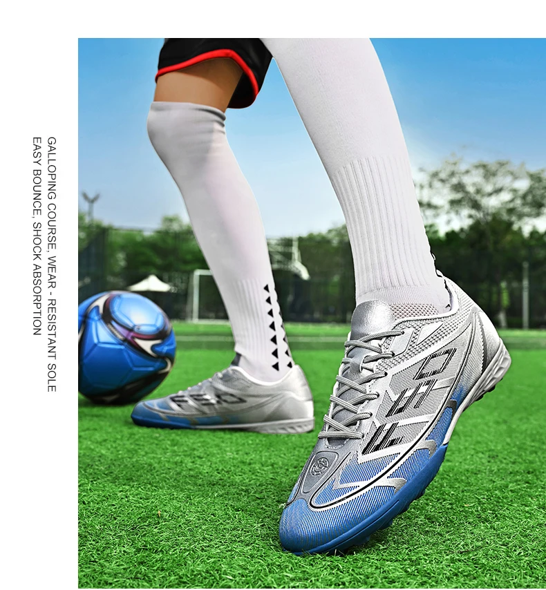Neue Herren-Fußballschuhe Futsal High Ankle Atmungsaktiv Rutschfest Hochwertige Ultraleichte Fußballschuhe Sportschuhe für Outdoor-Wettkämpfe – Detail 21