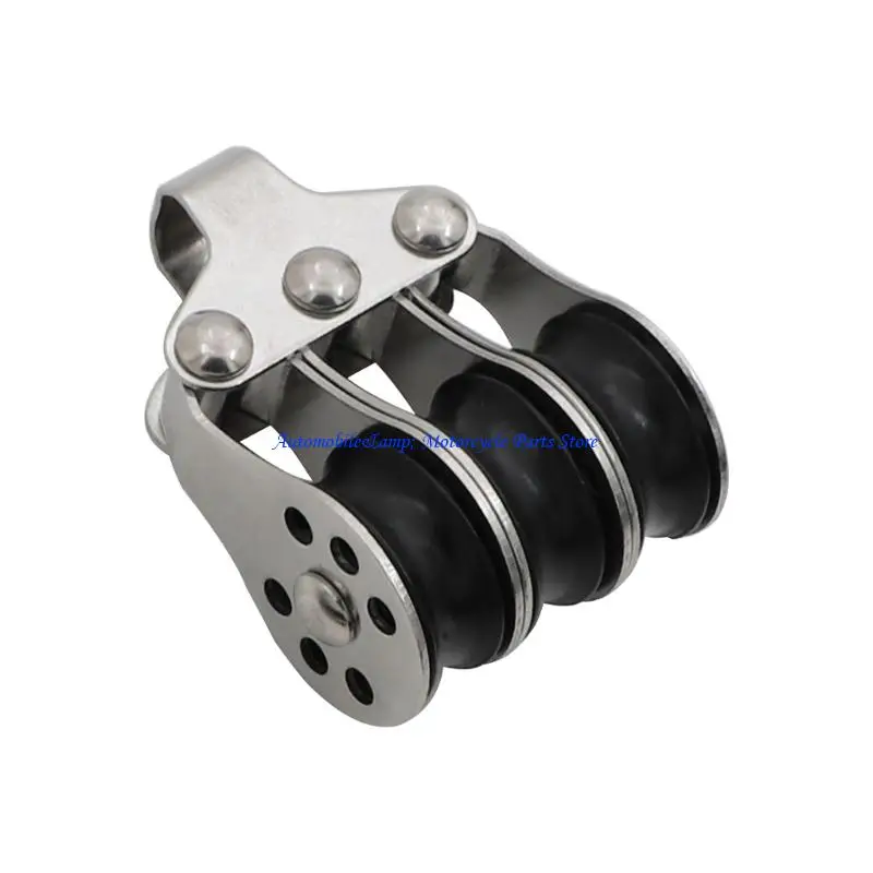 H7BD Marine Rope Guide Block Metal Texture for Yacht Deck Line Replacement Use