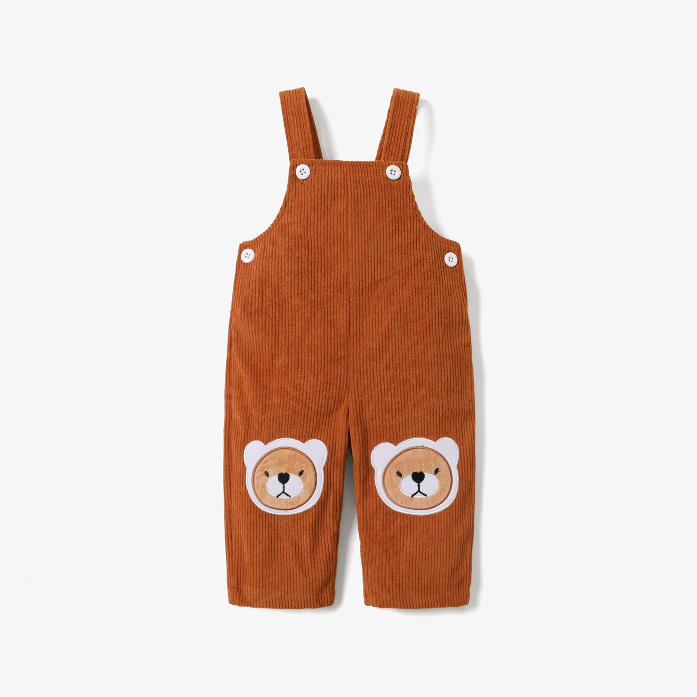 

PatPat Baby Boy/Girl Bear Applique Animal Pattern Pants/Overall