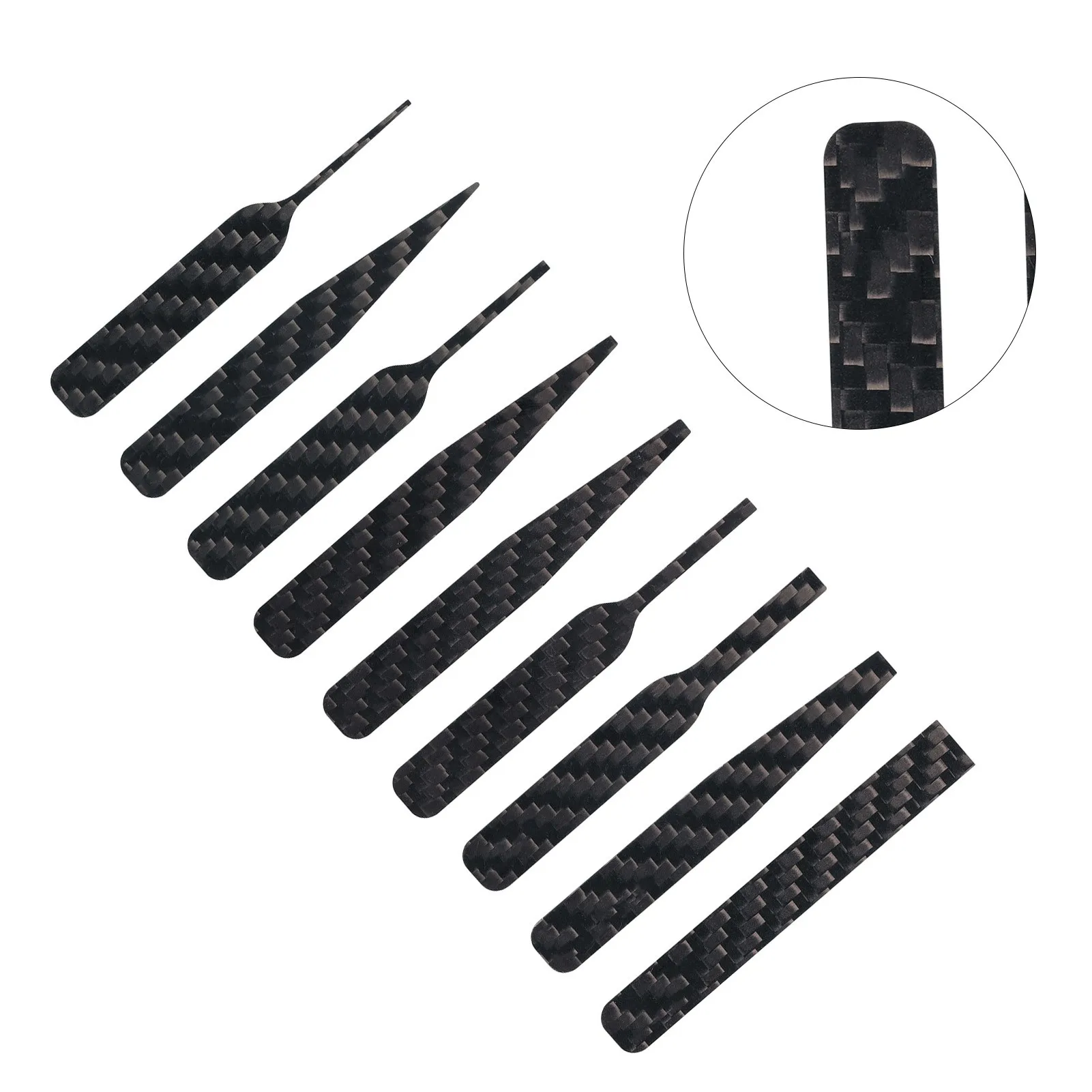 DSPIAE CFB-S01 CFB-S02 CFB-S03 Lrregular Fibra De Carbono Lixar Vara Preto 3 Pcs/set Ferramentas Abrasivas