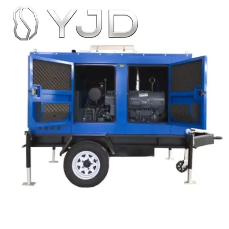 YJD 100kva Silent Type Open Frame Soundproof for Engine Diesel Generator ATS 50Hz Mobile Industrial Shandong 1800 RPM Remote