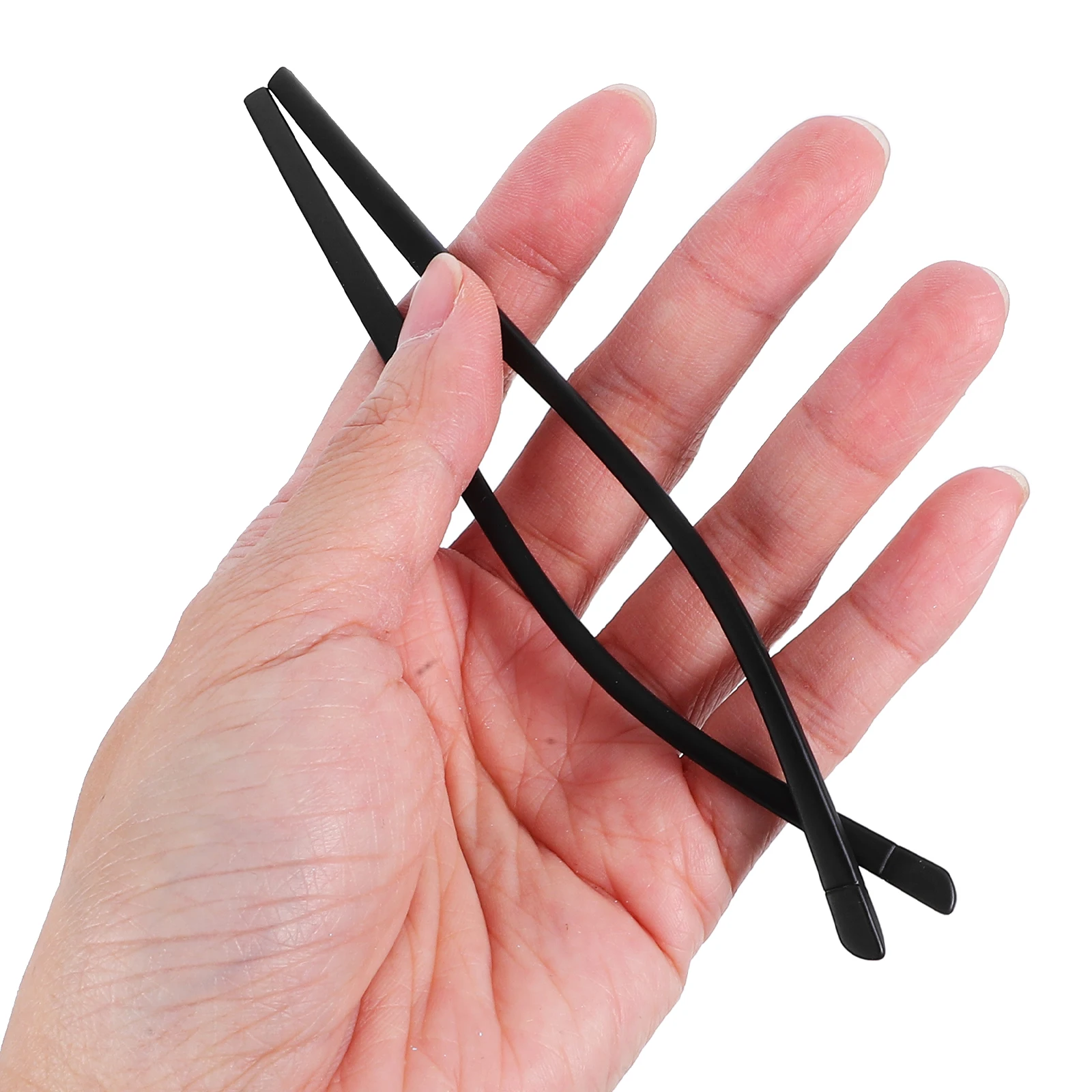 

1 Pair Classic Black Eyeglass Replacement Arms Ergonomic Lightweight Glasses Legs For Sunglasses Comfortable Wear Repair Kit