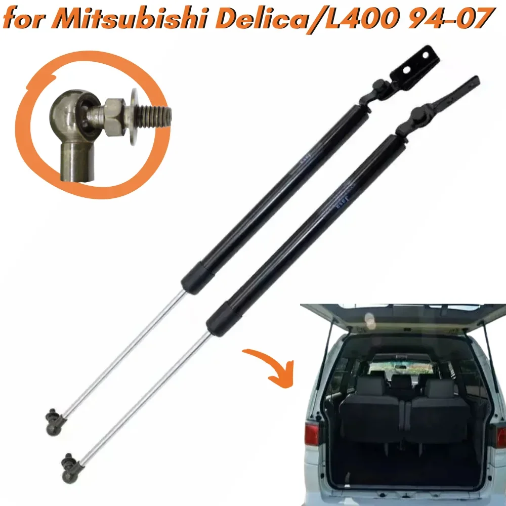 Qty(2) Trunk Struts for Mitsubishi L400 Minivan High Roof 1994-2007 Rear Tailgate Boot Lift Supports Gas Springs Shock Absorbers