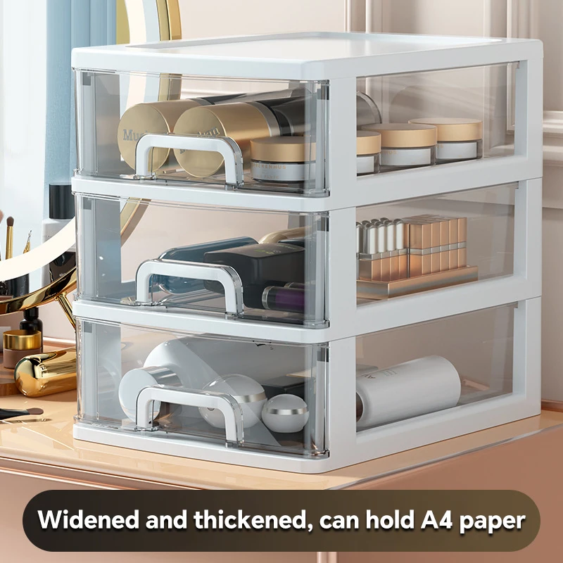 

Многослойный выдвижной ящик для хранения, 1 шт., настольный органайзер для косметики, макияжа, ювелирных изделий, аксессуаров для одежды, пылезащитный пластиковый ящик