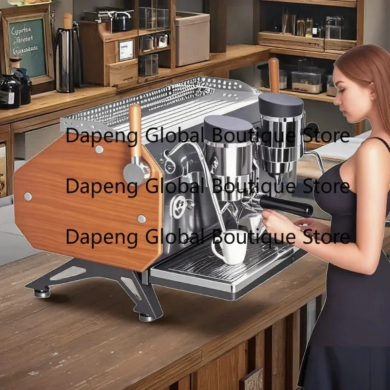 Double Boiler Italy Coffee Maker Italian Cappuccino Professional Commercial Espresso Coffee Machine with Brew System（Deposit）