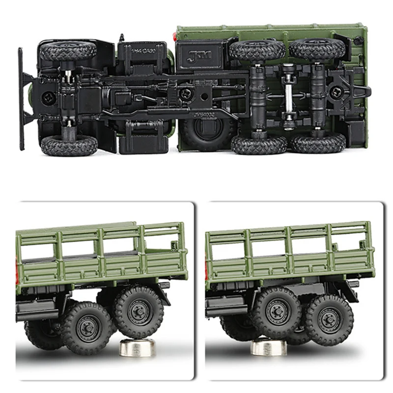 1/64 CA30 Alloy Tactical Truck Armored Car Diecast Military Personnel Carrier Transport Vehicles Model Miniature Scale Kids Gift