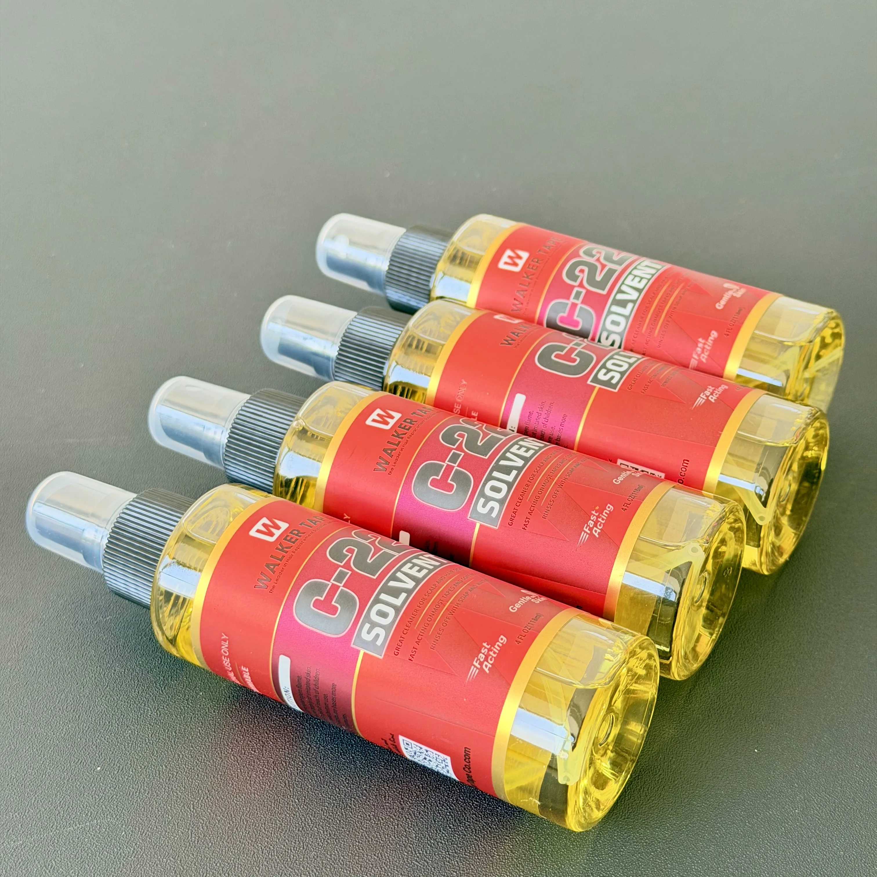 Removedor de Adesivo C-22 Solvente da Walker Tape 4oz de Ação Rápida para Cola de Fita de Peruca, Toupee e Sistema Capilar
