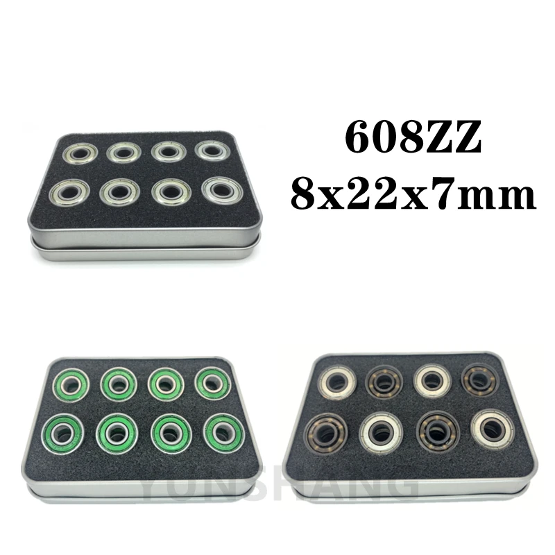 Bearing 608ZZ 8x22x7mm Waterproof Silent Bearing High Speed Wear Resistance Bearing ABEC-9 ILQ-9 Ball ​​Bearing