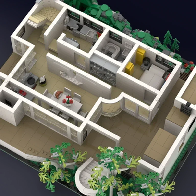 Model Ulicy Miasta z Widokiem na Miasto Klocki Konstrukcyjne Douglas House Technologia Modułowe Klocki Prezenty Zabawki Świąteczne Zestawy DIY Montaż