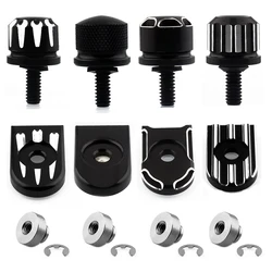 Rear Fender Seat Bolt Tab Screw Nut Knob Cover For Harley Davidson Sportster XL Dyna Bob Softail Fat Boy Touring Glide