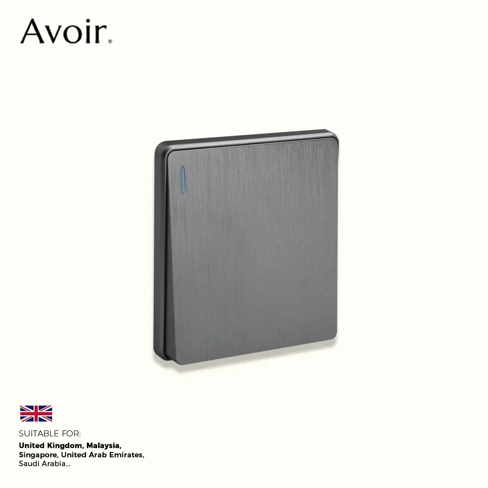 

Avoir Grey Матовая настенная универсальная 5-контактная розетка Диммер 220 В Стандарт Великобритании 13A Настенная USB-розетка для зарядки Выключатель света для дома выключатель света светильник настенный розетки элект