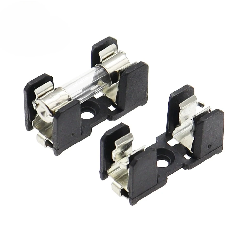 1PCS 5X20MM Glass Fuse Holders 5*20 10A 250V SMD insurance Panel Mount Fuse Holder
