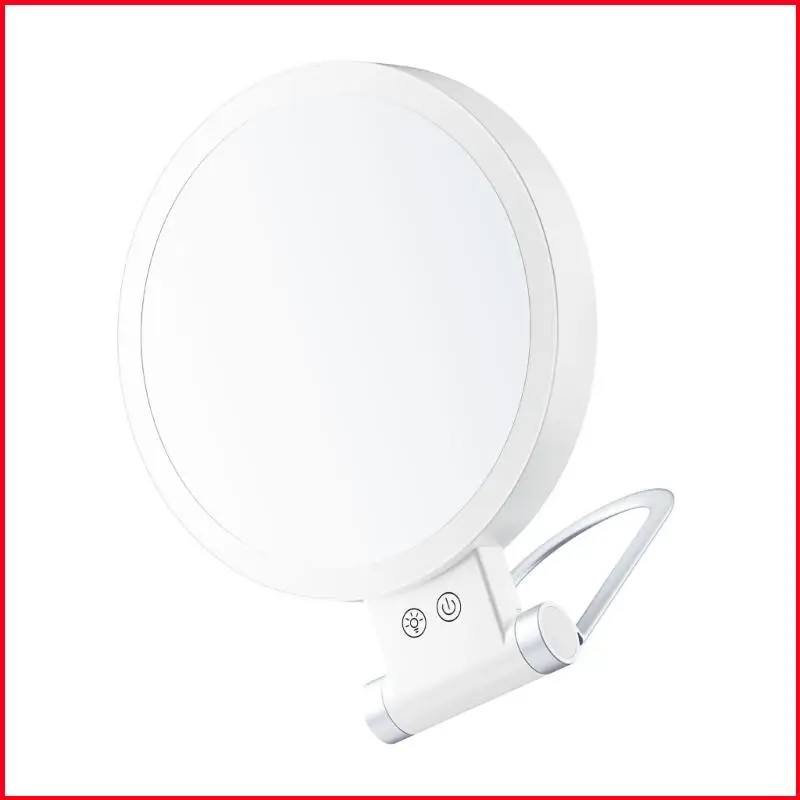 K92A Double Side Rechargeable Cosmetic Mirror with Magnification and Touch Control
