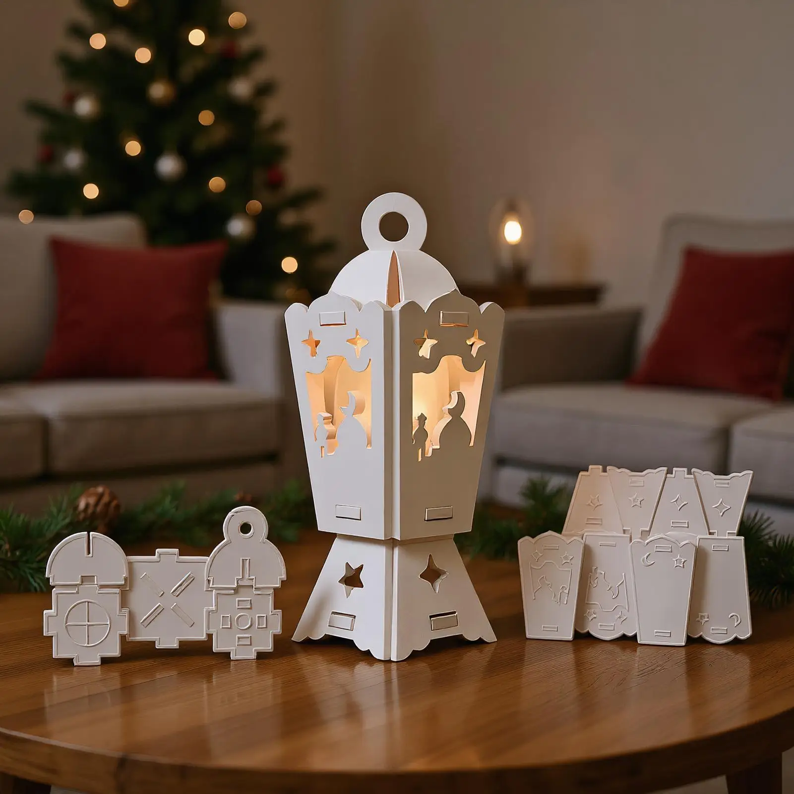 

Christmas Resin Molds Decorative Lanterns Candlestick Christmas Molds Reusable Maker Crafting Tools For Plaster Wax Holiday Home