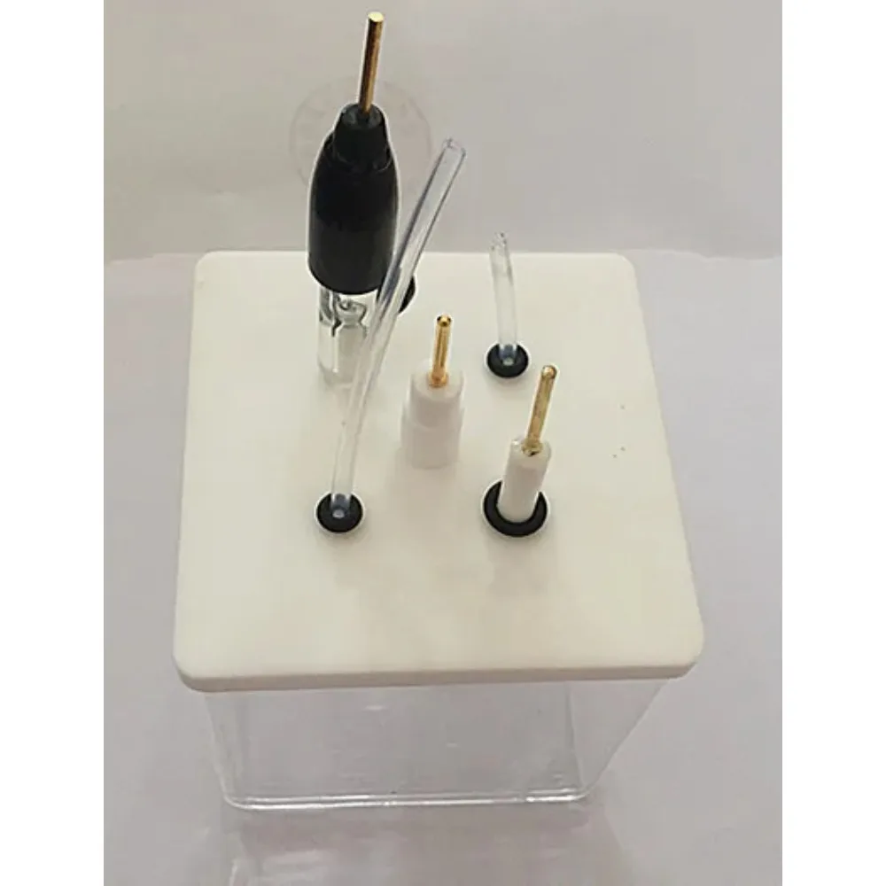50*50*50mm quartz electrolytic cell quartz electrolytic tank square quartz groove PTFE cover electrochemical tank