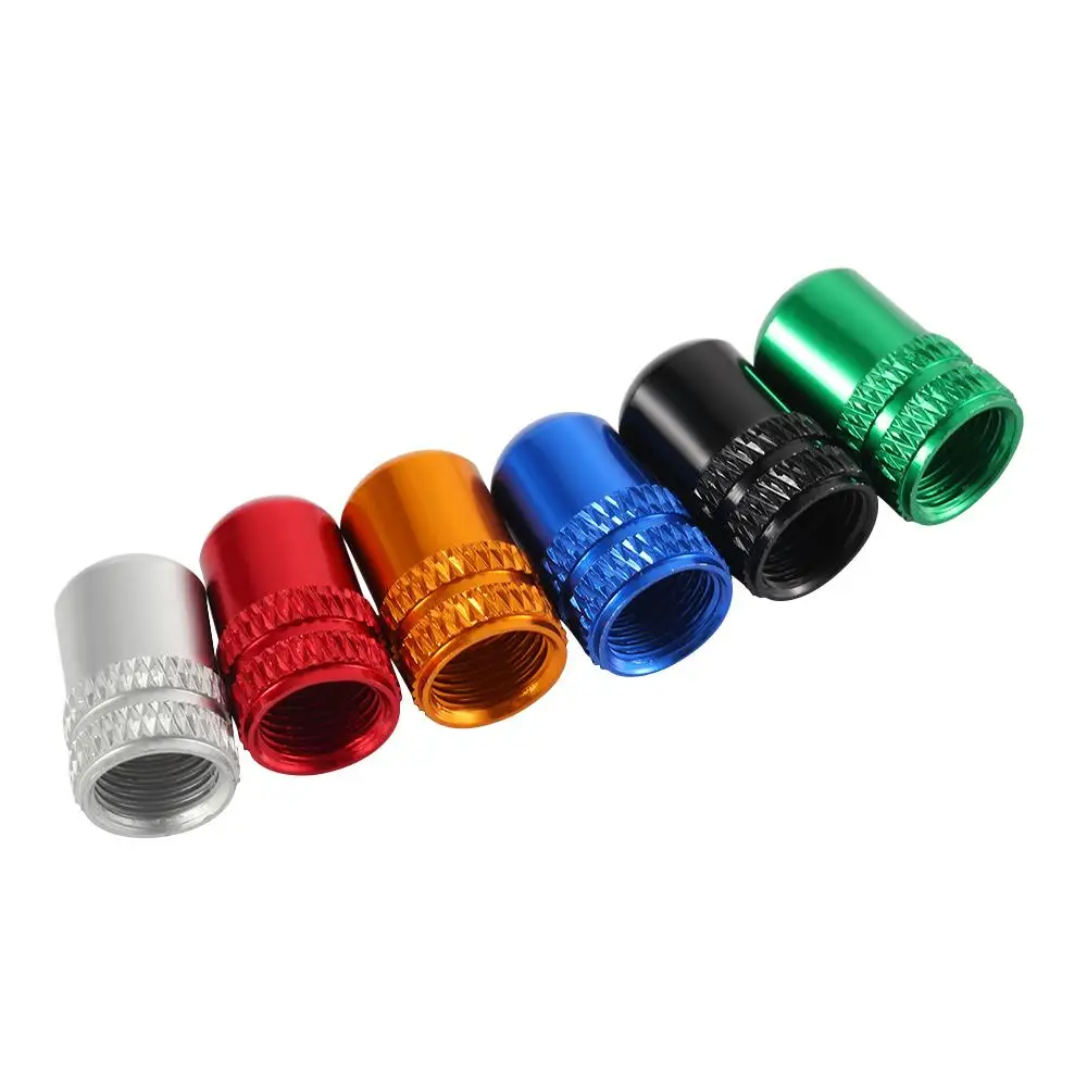 MTB Valves Cover Aluminium Alloy Road Bicycle Presta Valve Schrader Dustproof French Valve Cap Tyre Air Caps Cycling Accessories