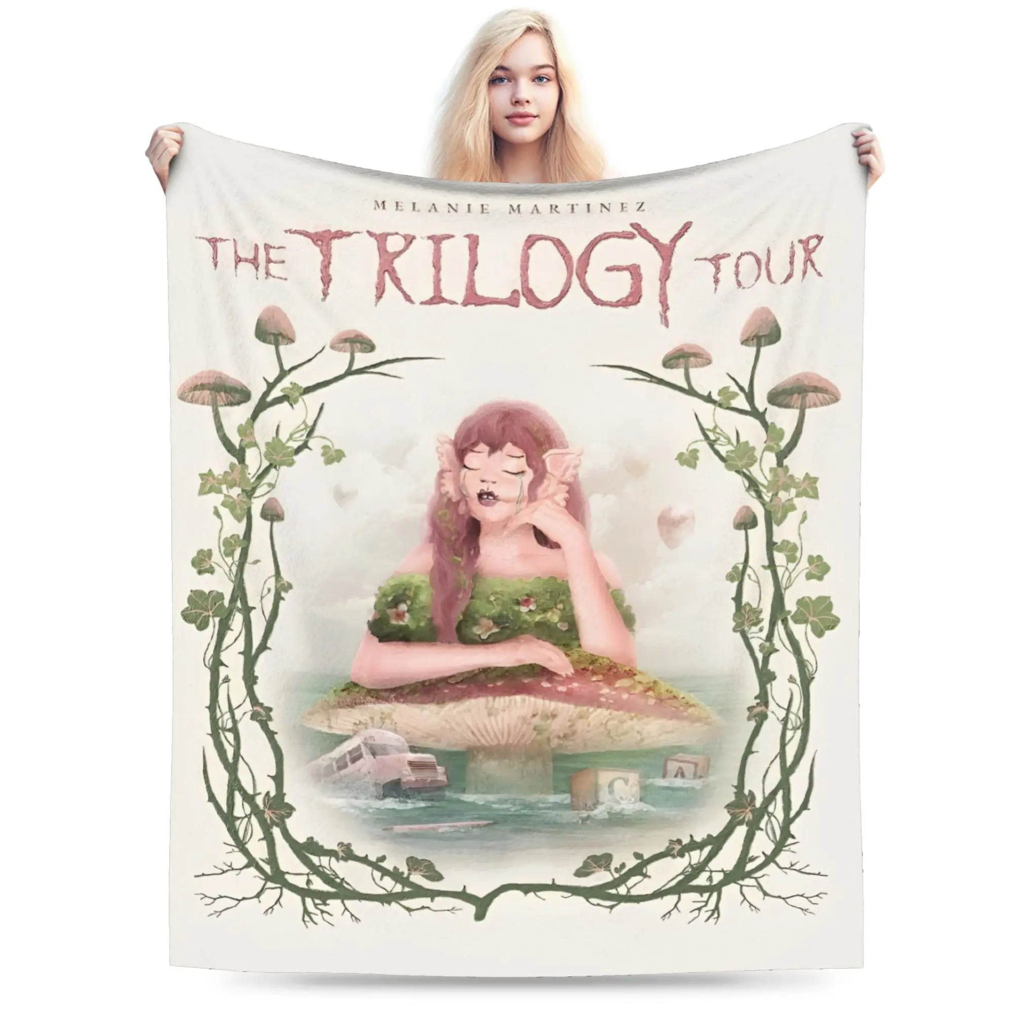 

Плед Melanies Martinez Portals из фланели с принтом, многофункциональный, легкий, тонкий, для дивана, улицы, как покрывало на кровать