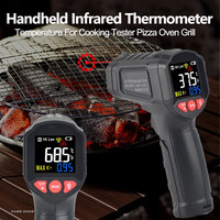 Infrared Thermometer Handheld Heat Temperature For Cooking Tester Pizza Oven Grill & Engine - Laser Surface Temp Read