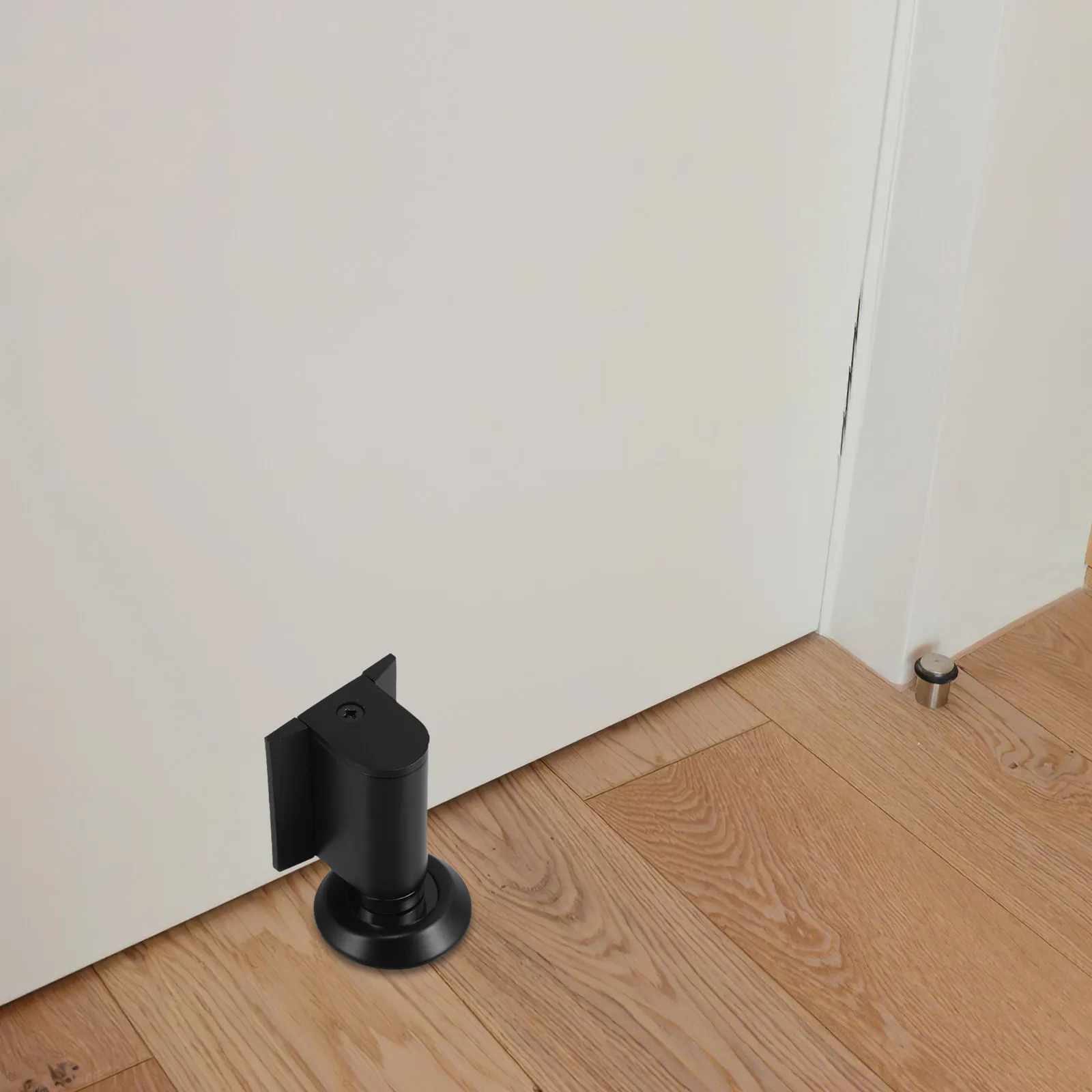 Anti-Collision Door Stopper Protector Matte Surface Stable Grip Floor Mount Door Slam Stopper for Home Office Hotel Garage Wall