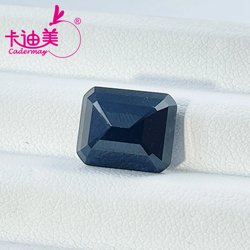 CADERMAY Octagonal Cut Natural Sapphire Loose Stone With GRC Certificate  Beads For Jewelry Making