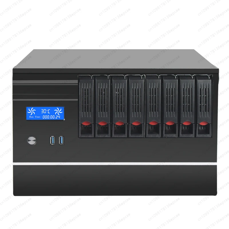 

Chassis 8 disc with temperature control screen matx main board full high card