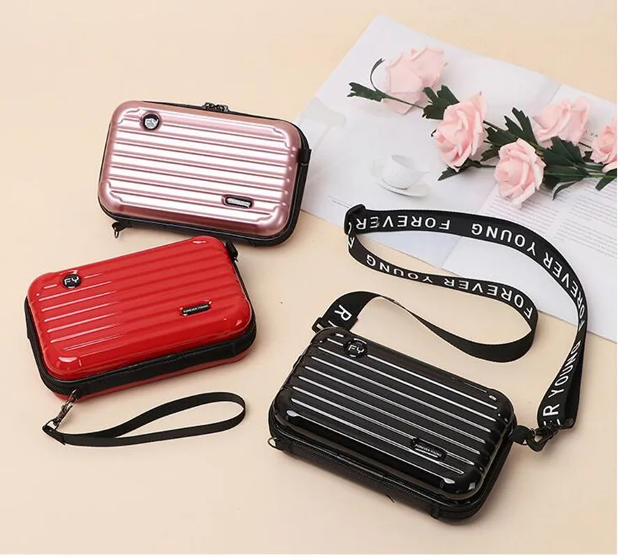 

Women Fashion Clutch Large Messenger Phone Bag Cosmetic Bag Horizontal Suitcase Net Red Small Bag Box Mini Messenger Bag Wallet