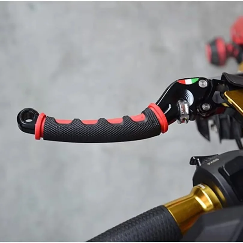 2pcs/set Anti-Slip Durable Brake Handle Silicone Sleeve Motorcycle Bicycle Protection Cover Protective Handlebar Accessories
