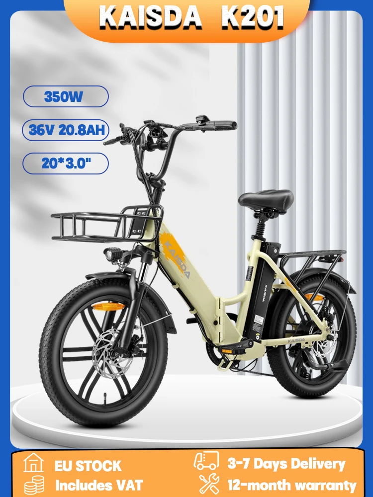 Klassisches, tragbares, faltbares Elektrofahrrad für Erwachsene, 350W Motor, 36V 20.8Ah, Dual-Akku, für den städtischen Pendelverkehr, 20*3.0 Zoll Fat Tire, für Outdoor-Fahrten und kurze Strecken,