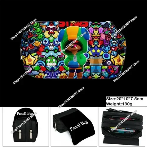 Wilderness Game Cosplay Brawl Stars-rugzakken Waterdichte dagrugzak Lichtgewicht schooltassen Etui