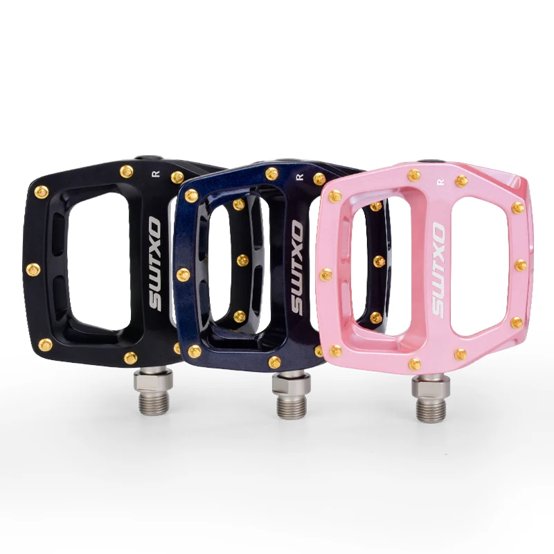 AliExpress SWTXO Mountain Bike Bicycle Double layer Aluminum Alloy Pedal DU Bearing Peilin Pedal Off road AM Descent DH Pedal
