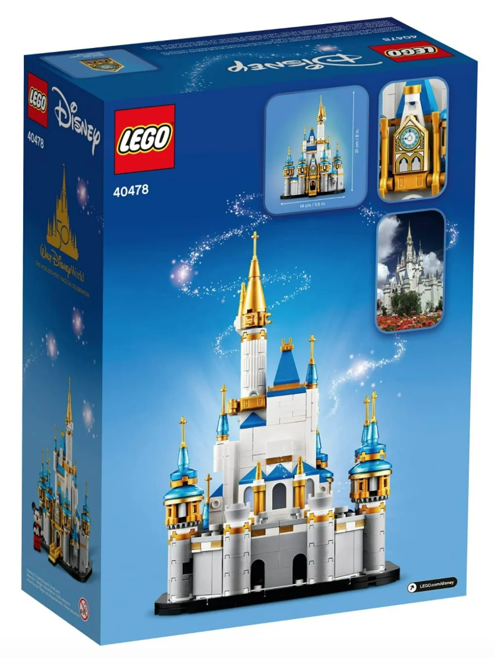 Lego Mini Disney Castle 50th Year Anniversary for Children\'s Kids Birthday Xmas Gift (40478)