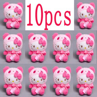 Kawaii Sanrio Keychain Plush Anime Kuromi Doll Keyring Hello Kitty Plushie Cinnamoroll KeyChains Bag Pendant Toy Gift for Girls