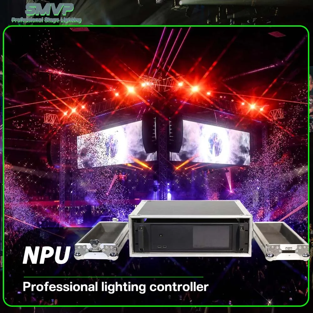 NEW NPU Splitter DMX Connector DMX Signal Amplifier Network Process Unit Stage Light Controller For DJ Disco Party Wedding Bar
