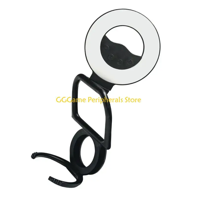 U55B recarregável selfie Vlog transmissão ao anéis luz luz magnética dobrável para telefone