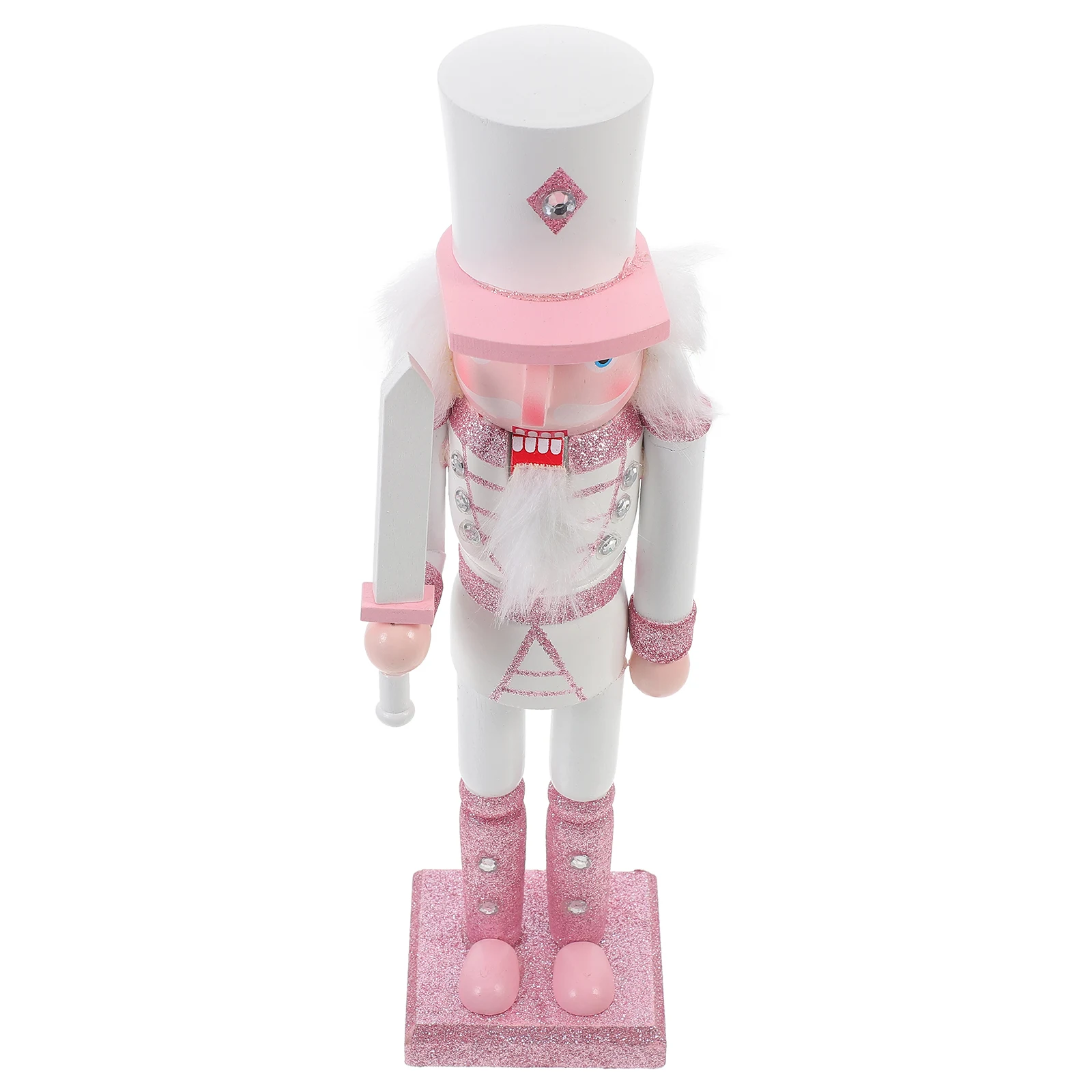 

Wooden Christmas Nutcracker Tabletop Ornament Elegant Xmas Nutcracker Craft Holiday Gift Decor Wood Christmas Nutcrackers