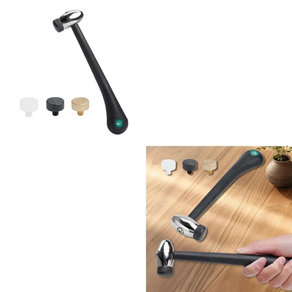 

Professional Grade Stainless Steel Hammer with Changeable Heads Household Hand Tools Versatile Metalworking Hammer