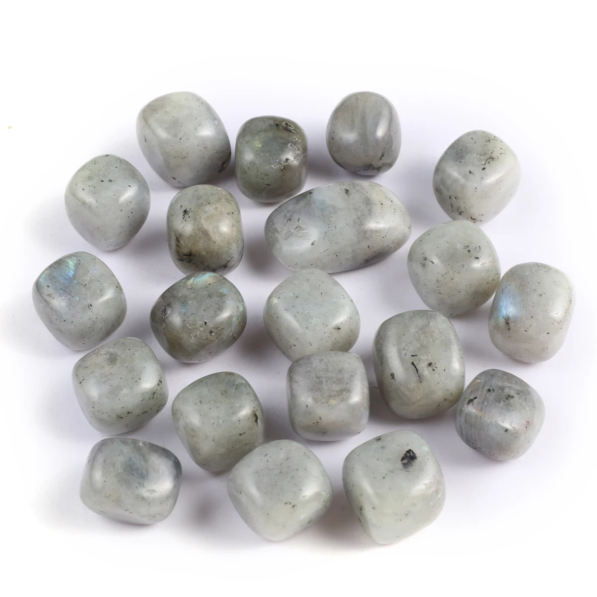 15-20mm Natural Crystal Gray Labradorite Rock Quartz Stone Specimen Healing Aquarium Fish Tank Home Decor 10Pcs