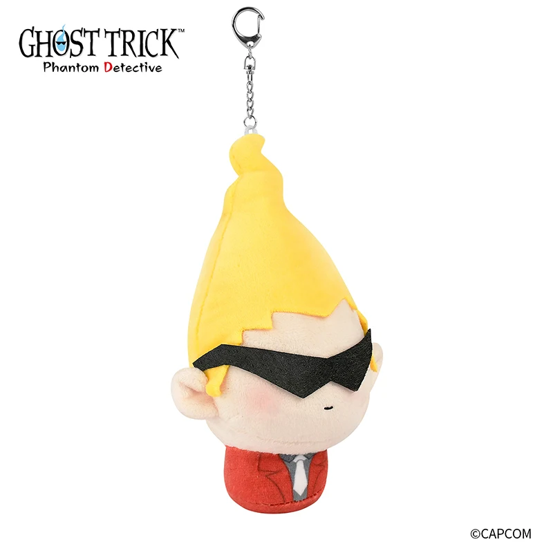 Game Ghost Trick Sissel Plush Doll KeyChain Cosplaly Soft Pendant Keyrings For Kids Fans Birthday Gift