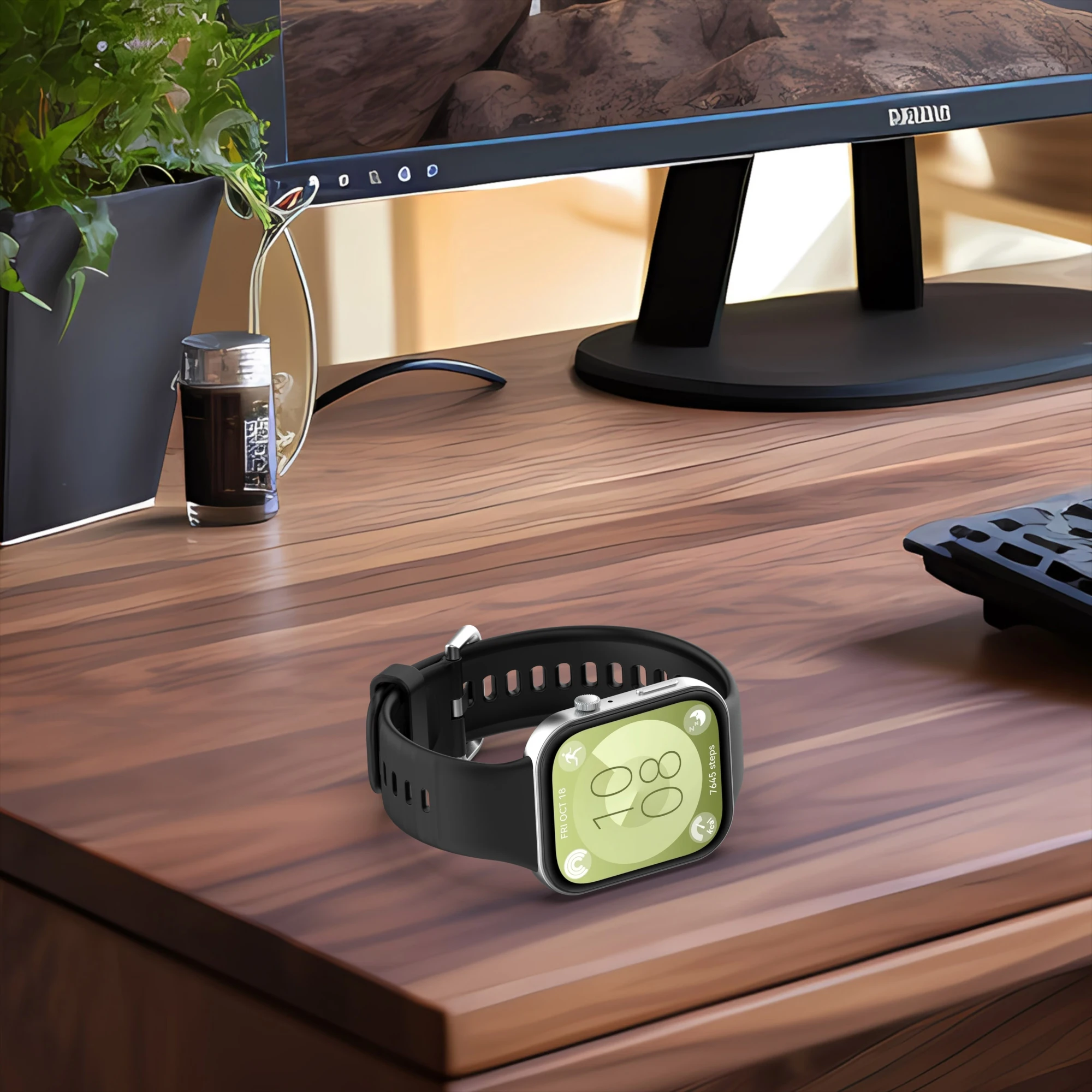 Pulseira de silicone para Huawei Watch, Pulseira Acessórios, Pulseira Esportiva Oficial, Pulseira de Substituição, Banda para Huawei Fit 3