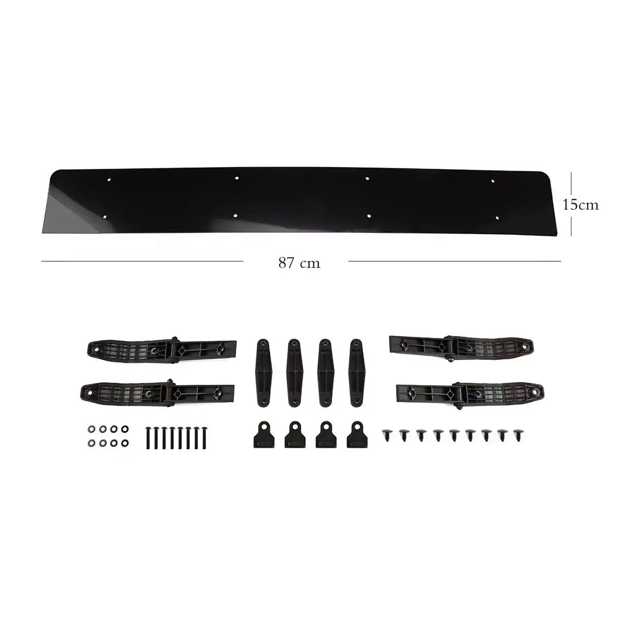 Silent universal roof deflector noise reduction panel