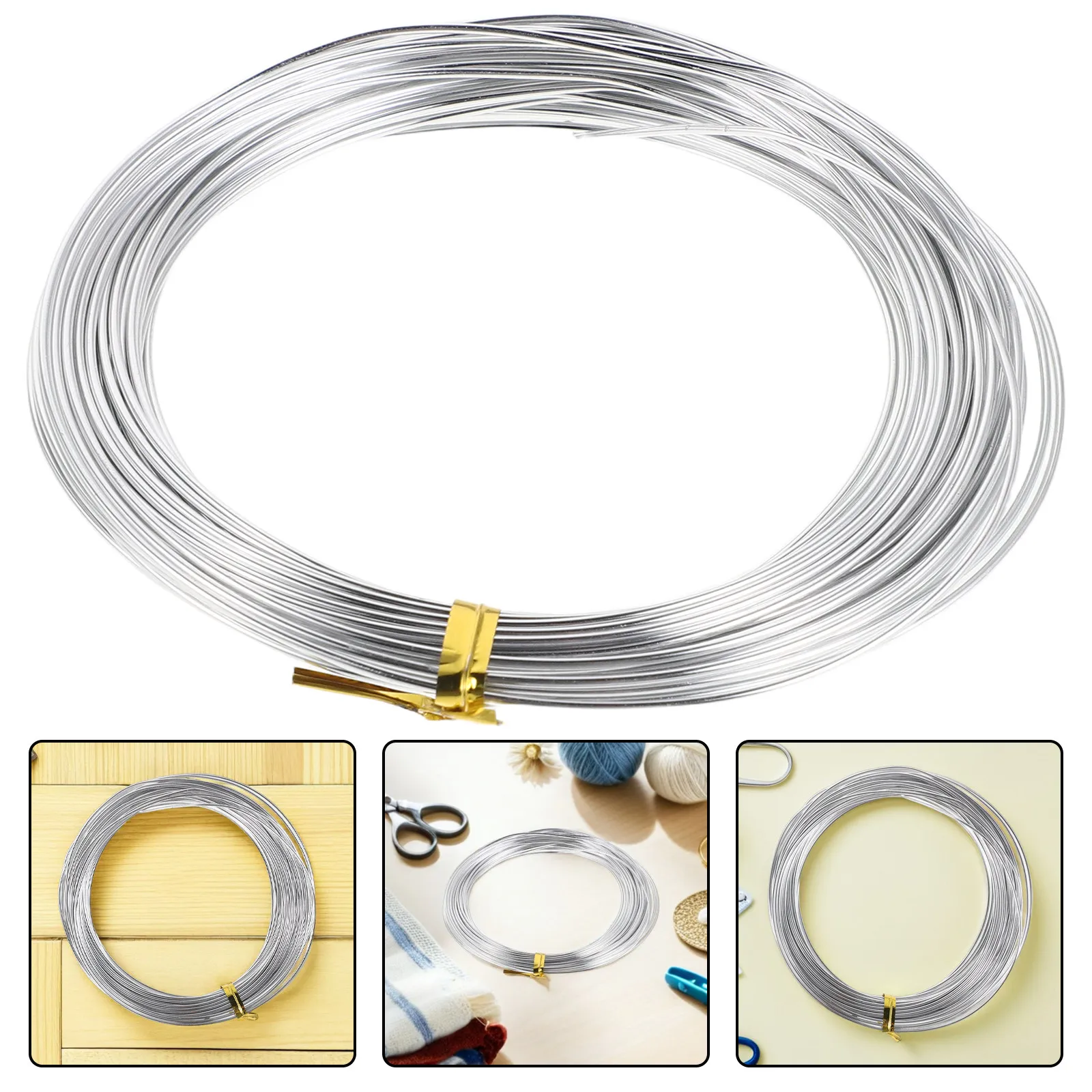2Pcs For Wire For Bonsai Shaping Christmas Wreath Wire Soft Aluminum Crafting 4FT 5MM Flexible Floral Jewelry Making