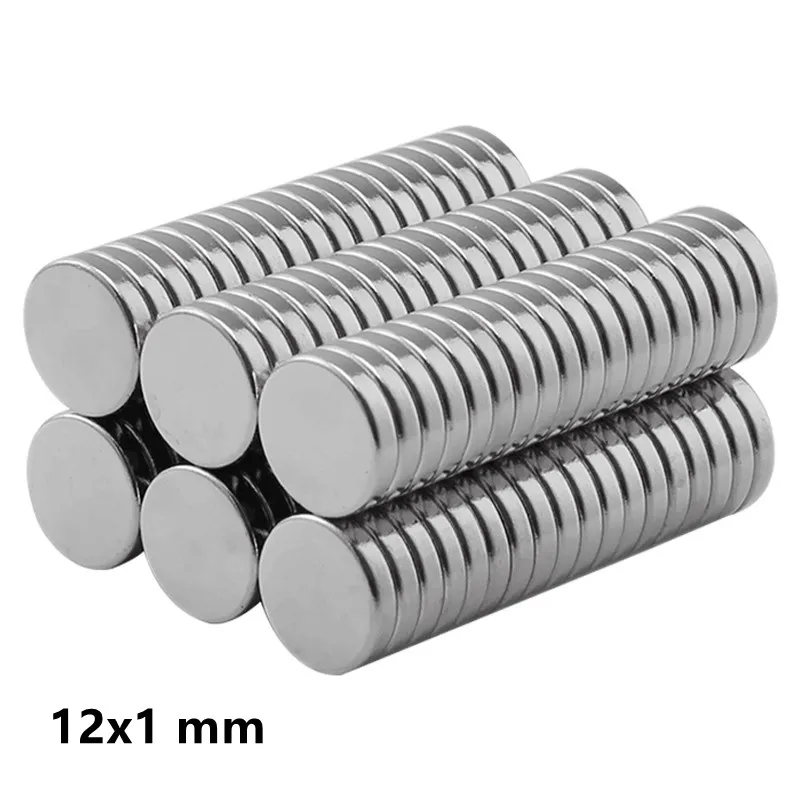 20~500pcs 12x1 Thin Circular Powerful Magnets 12mmx1mm Neodymium Disc Magnet 12x1mm Permanent NdFeB Magnets 12*1  Small Magnet