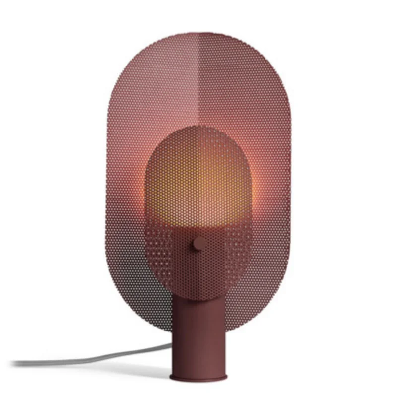 Imagem -05 - Postmodern Minimalista Grade Table Lamp Designer Nórdico Iron Mesh Bedside Studio Bedroom Desk Home Decoration Iluminação Led