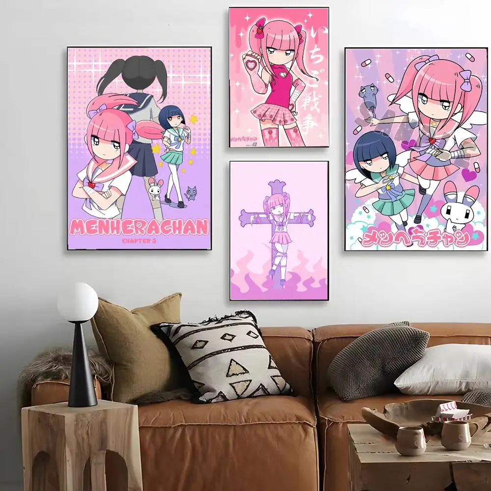 Character Menhera Chan Poster HD Art Decorative Wall Art Waterproof Home Décor for Living Room Bedroom Café Stylish Gift