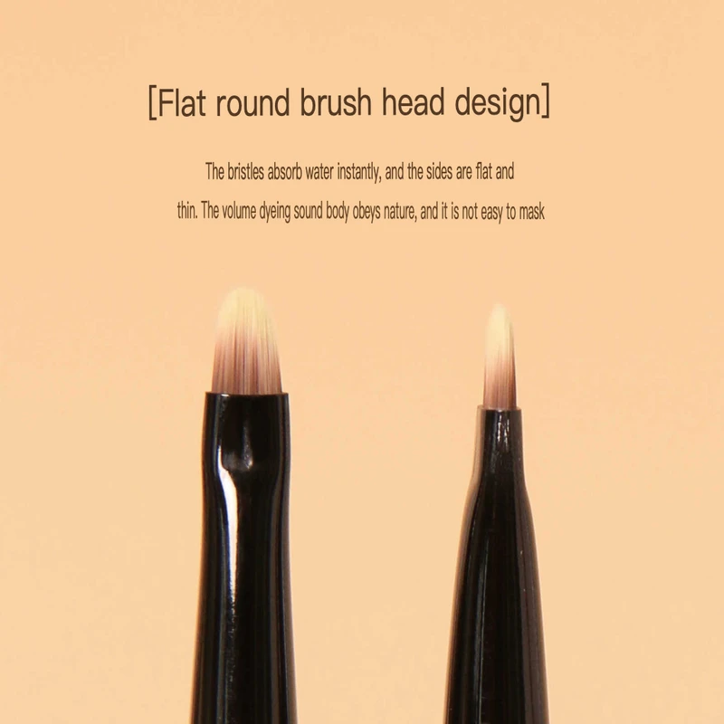 Painter  B75 Small Tear Trough Concealer Brush, Tongue-Shaped Flat Head, Seamless Details For Nasolabial