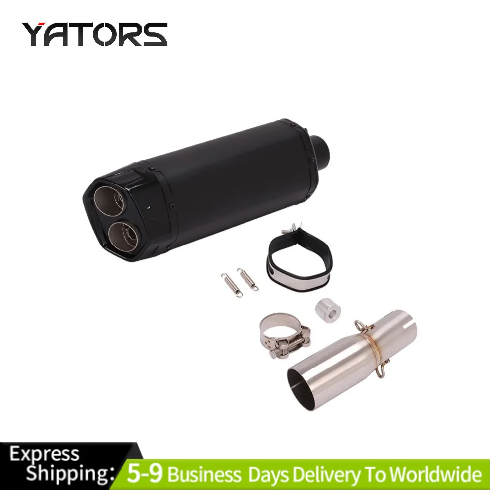 

Modified Exhaust Tips 470mm Muffler Tail Pipe Mid Link Pipe Slip For KYMCO AK550 Exhaust Systems Exhausts Pipes