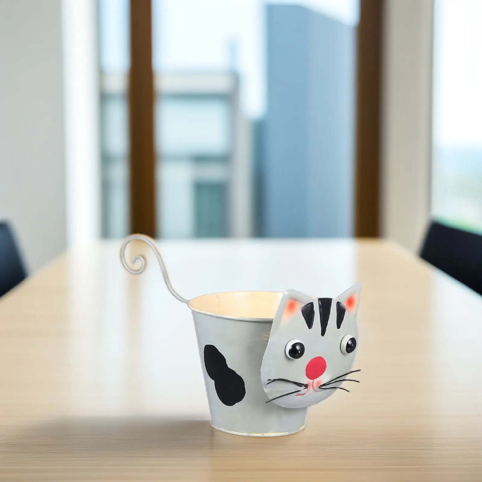 Adorable Animal-Shaped Iron Flower Pot for Succulents Decorative Garden Planter Home Decoration Balcony Ornament Gardening